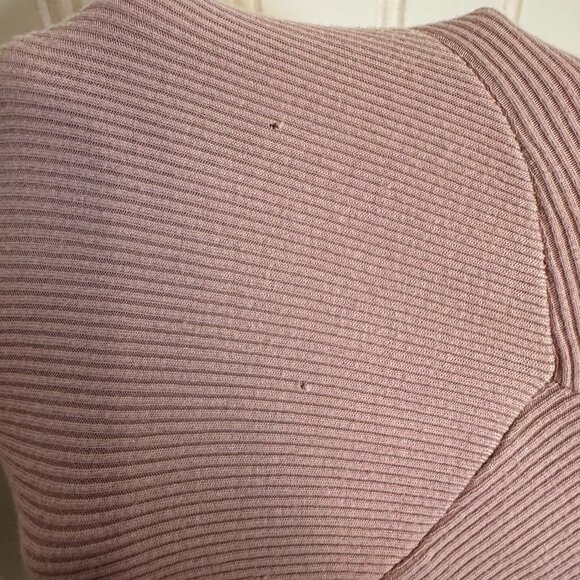 Bohme Pink Ribbed Snap Front Henley Long Sleeve J5 - Picture 6 of 6